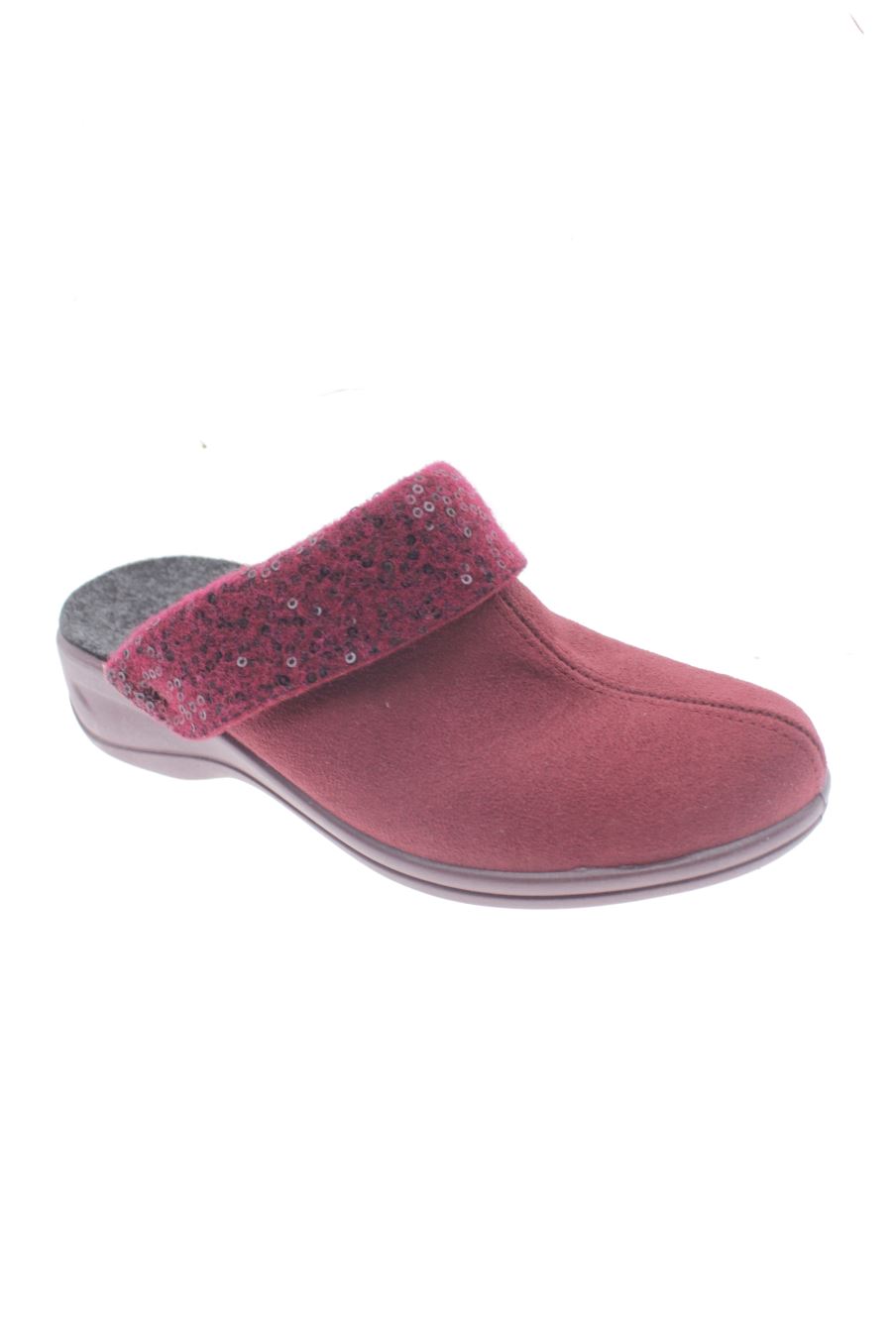 Sandalias planas de Rohde de la talla 36, de color burdeos de