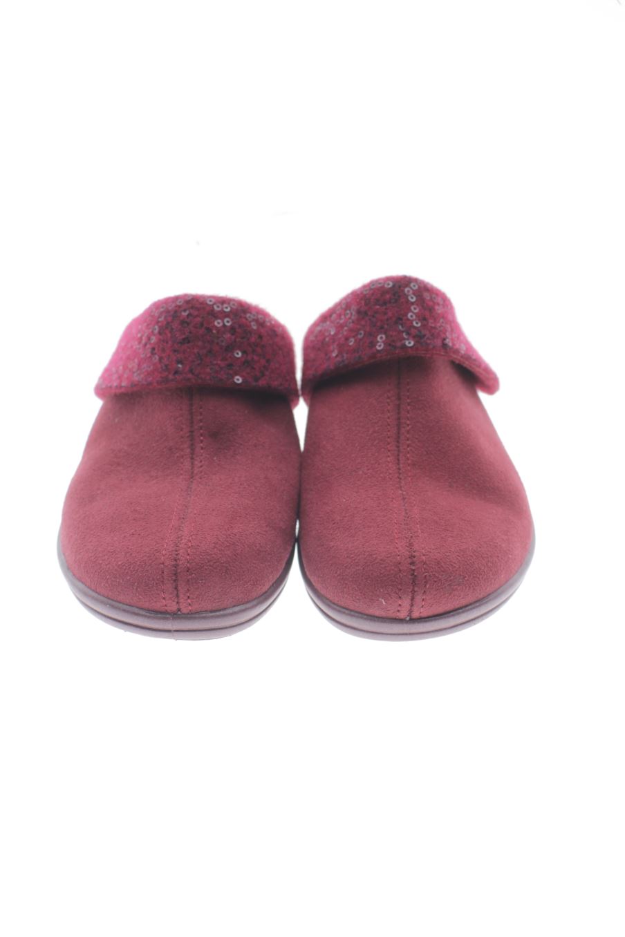Sandalias planas de Rohde de la talla 36, de color burdeos de