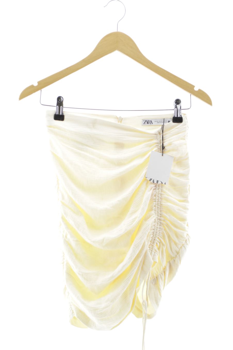 Falda de Zara de la talla XS, de color beige