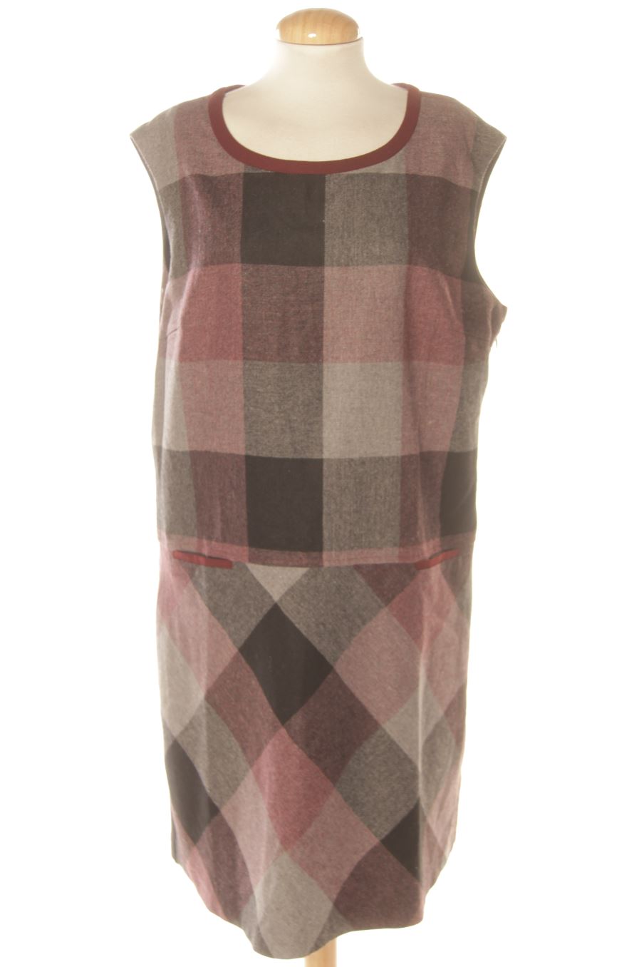 Robe casual Dandara de la taille XL, de couleur carreaux