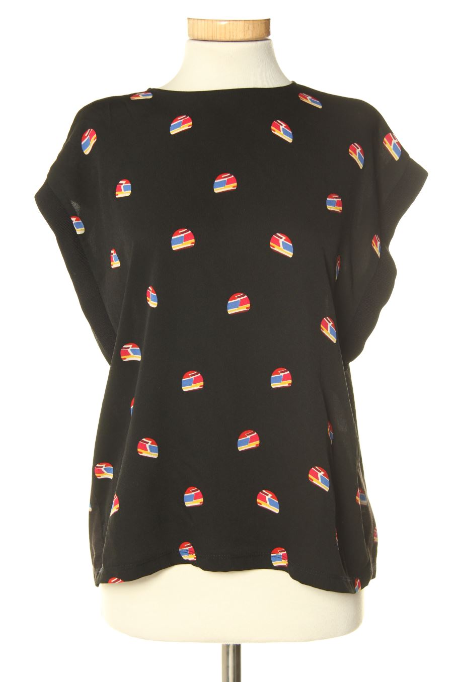 Blouse à manches courtes BIMBA Y LOLA de la taille S, de couleur noir