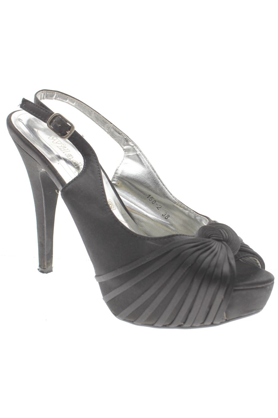 Sandalias tacon de Wilady de la talla 38, de color nero