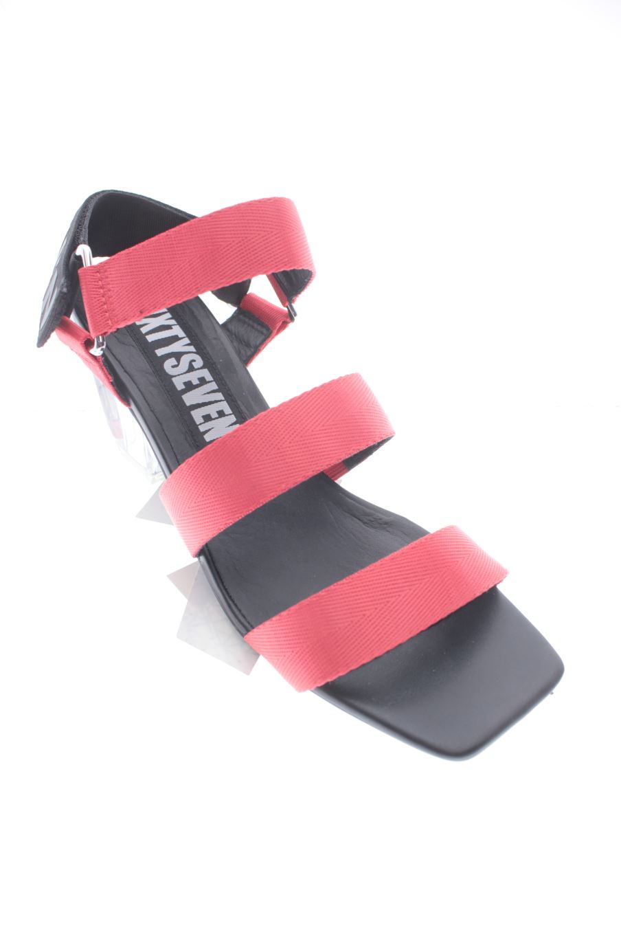 Sandalias tacon de SIXTYSEVEN de la talla 38, de color rosso