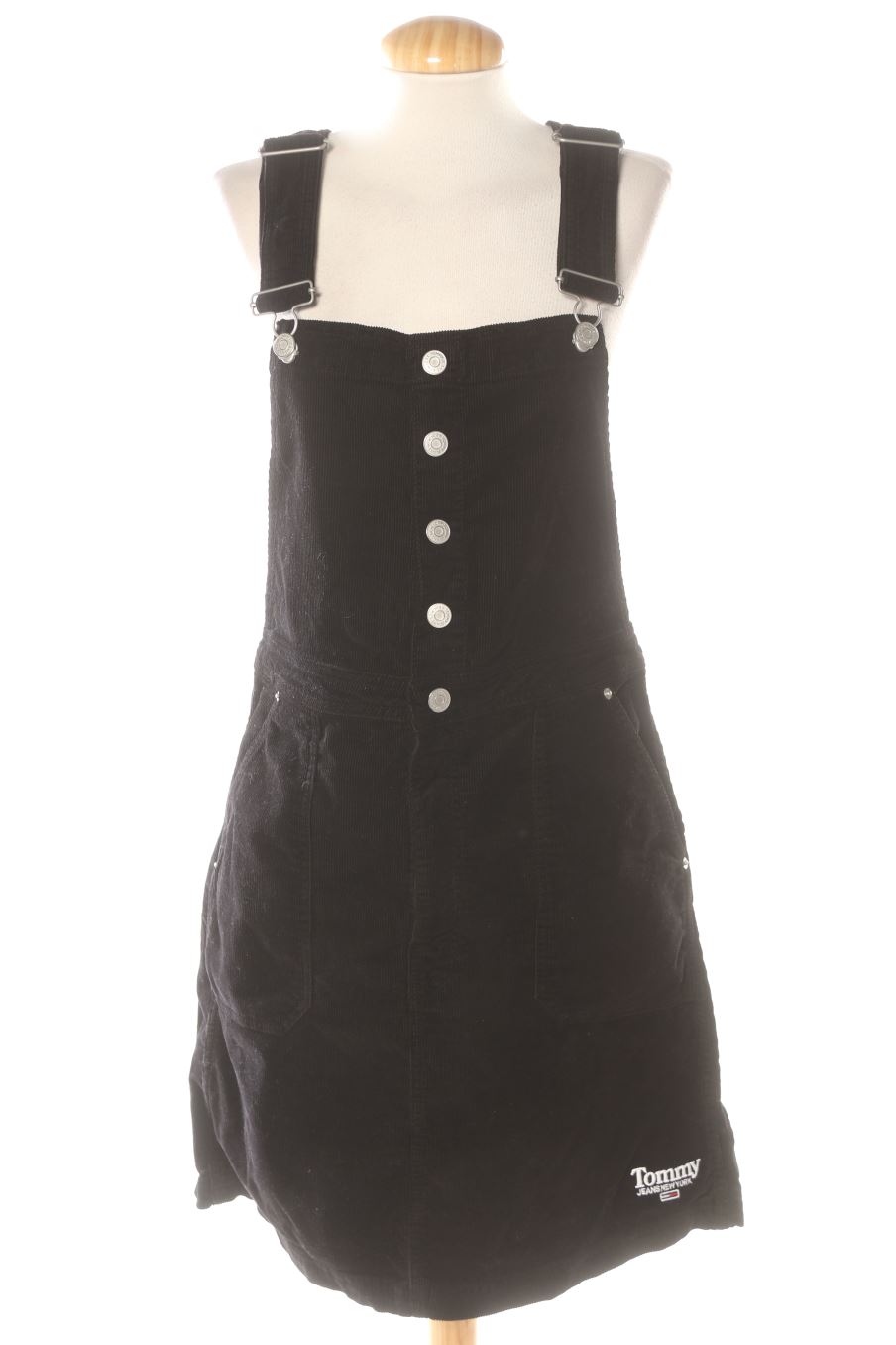 Einfaches Kleid von Tommy Jeans Größe L, Farbe Schwarz, für