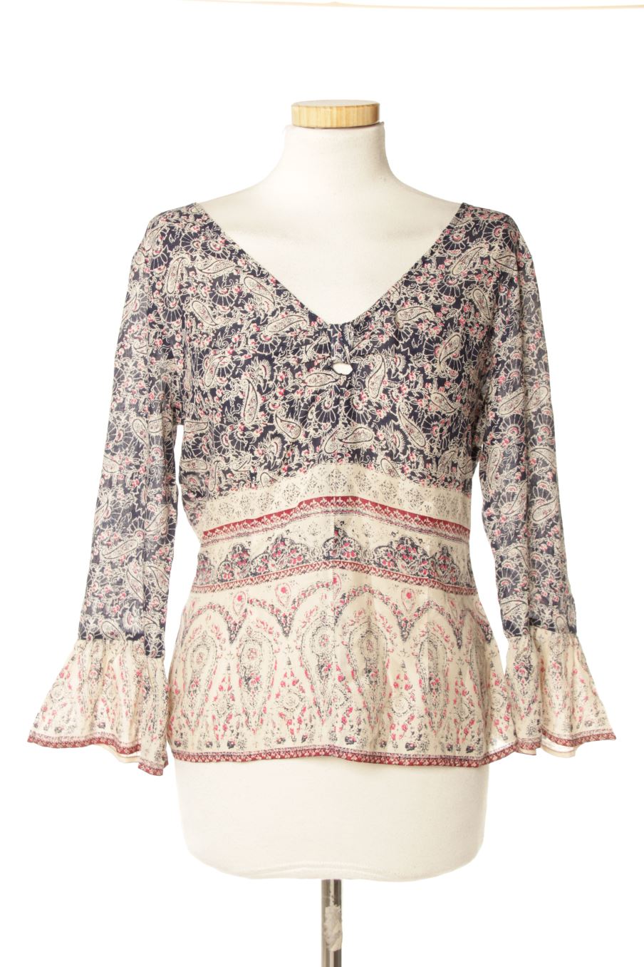 Blusa de manga larga de PERCENTIL de la talla S, de color estampado