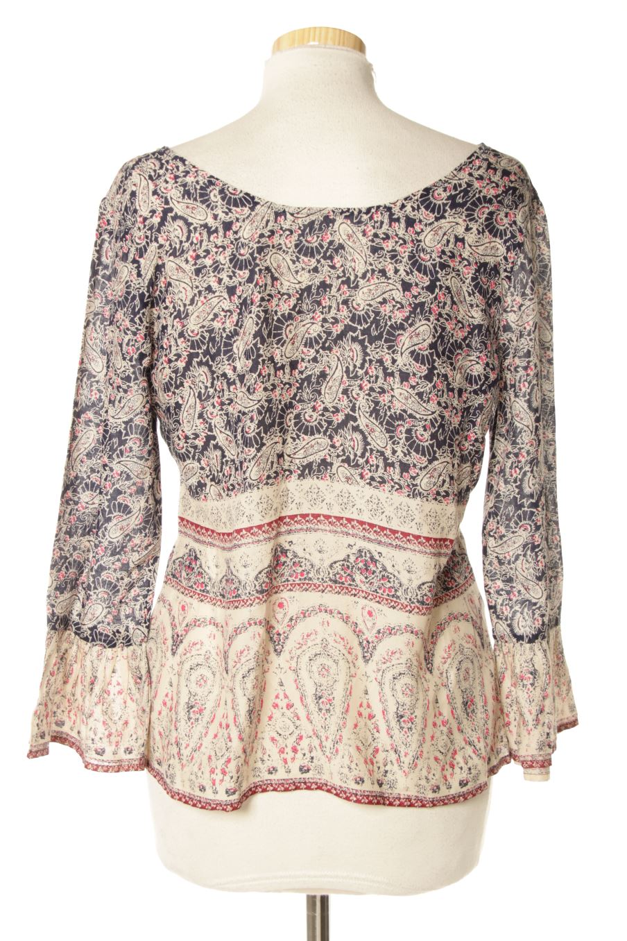Blusa de manga larga de PERCENTIL de la talla S, de color estampado