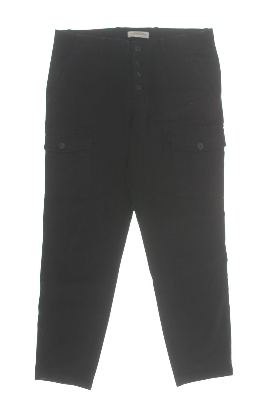 Pantalón Casual de Zara de la talla 38, de color negro de ropa vaquera