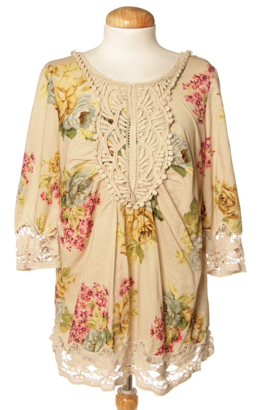 Langärmelige Bluse von Esprit Größe 42, Farbe Geblümt, für