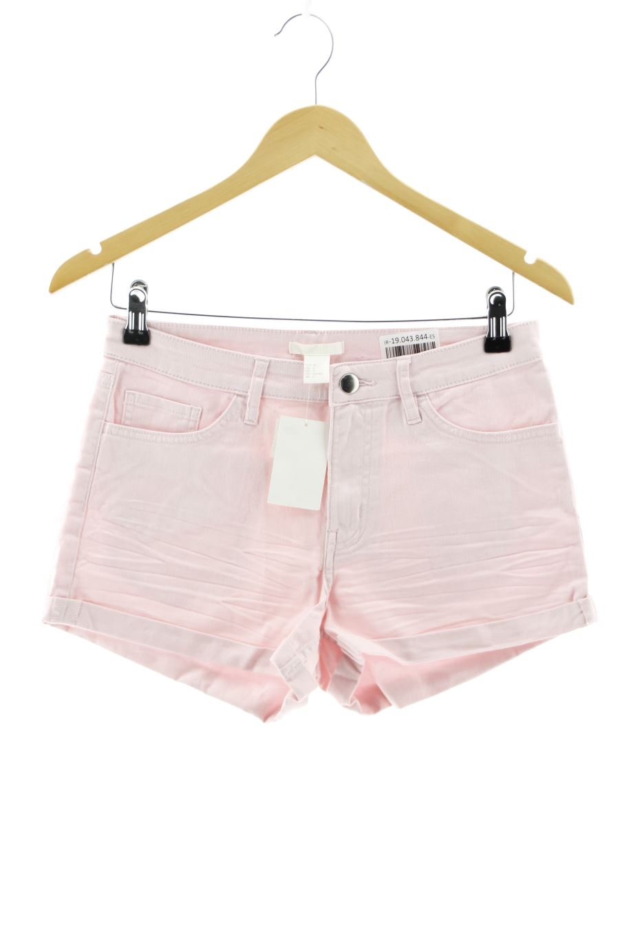 Pantalones cortos de deporte de H&M de la talla 36, de color rosa de ropa vaquera