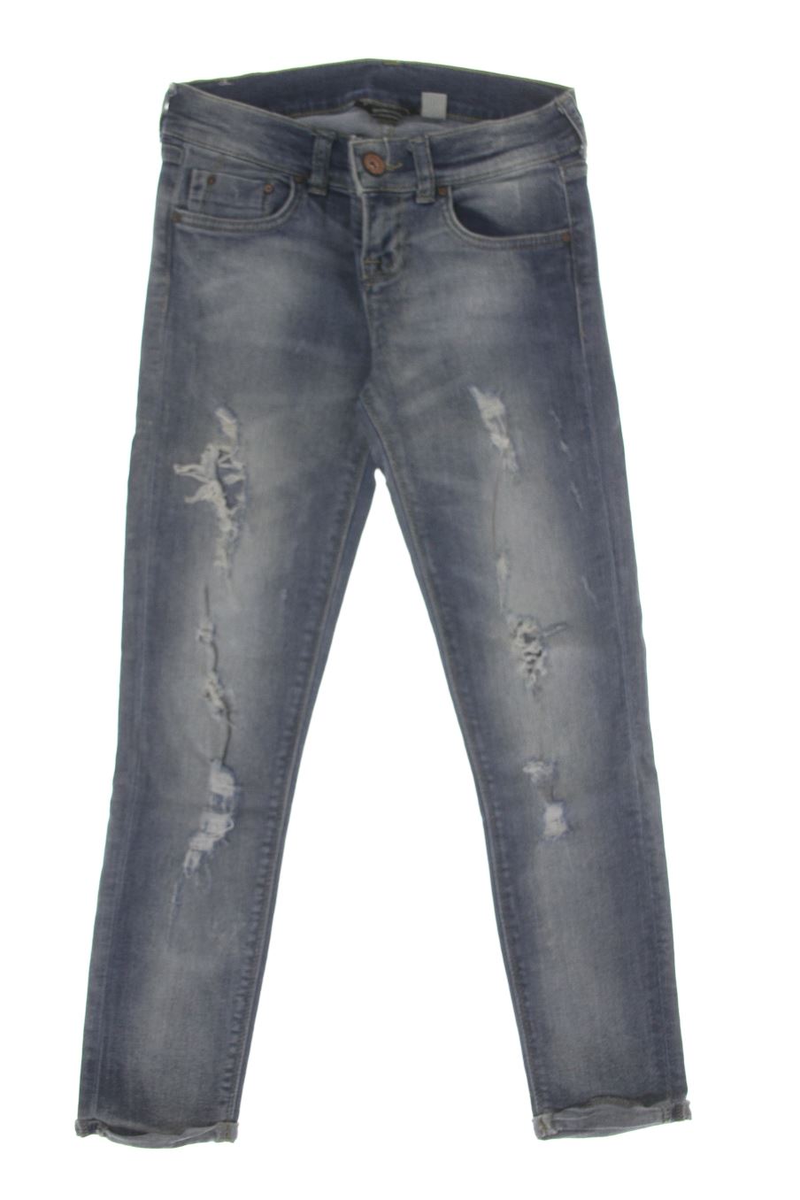 Jeans von Bershka Größe 34, Farbe Blau, aus Jeanskleidung für