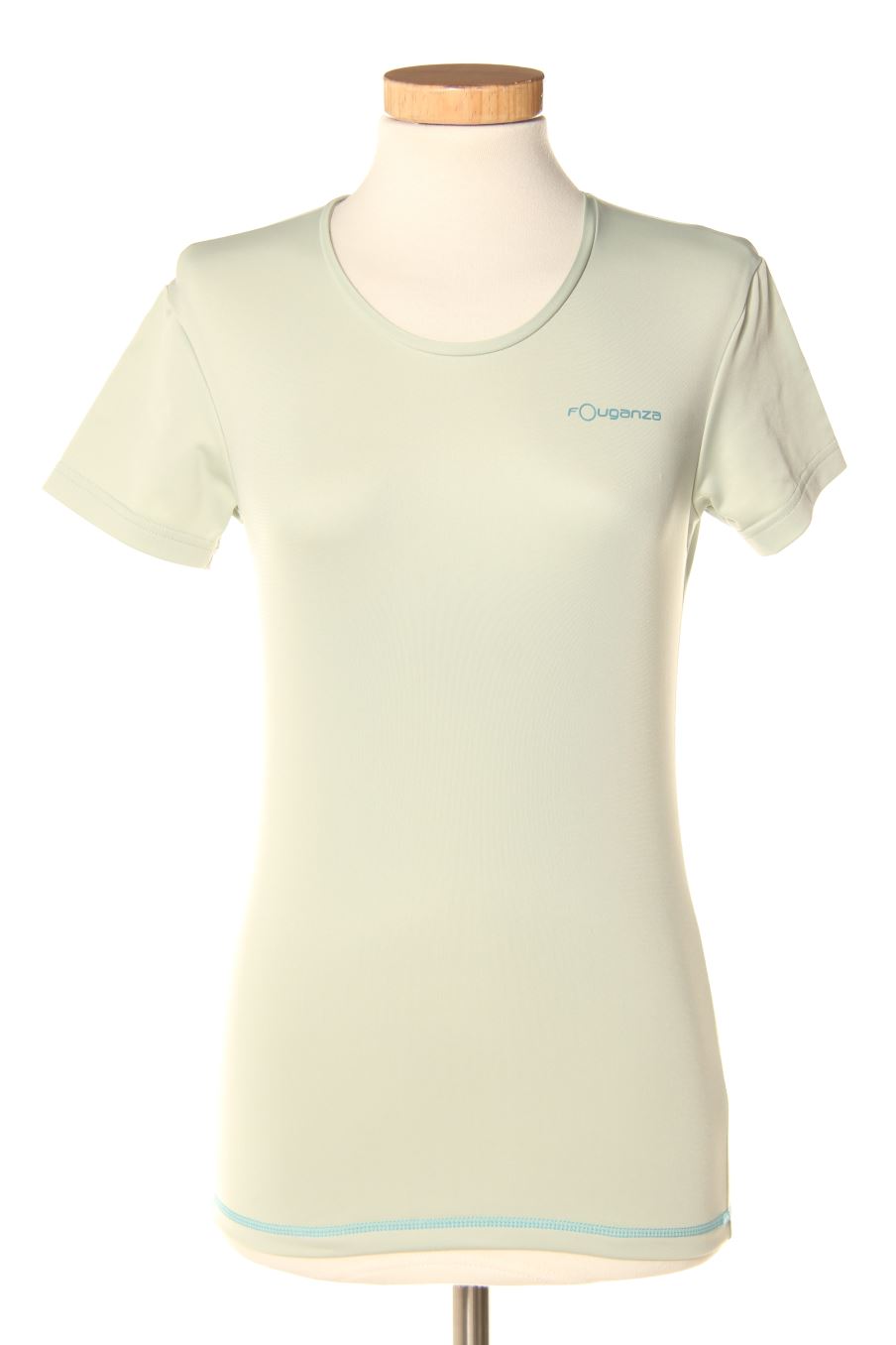 T-shirt Fouganza (DECATHLON) de la taille S, de couleur vert