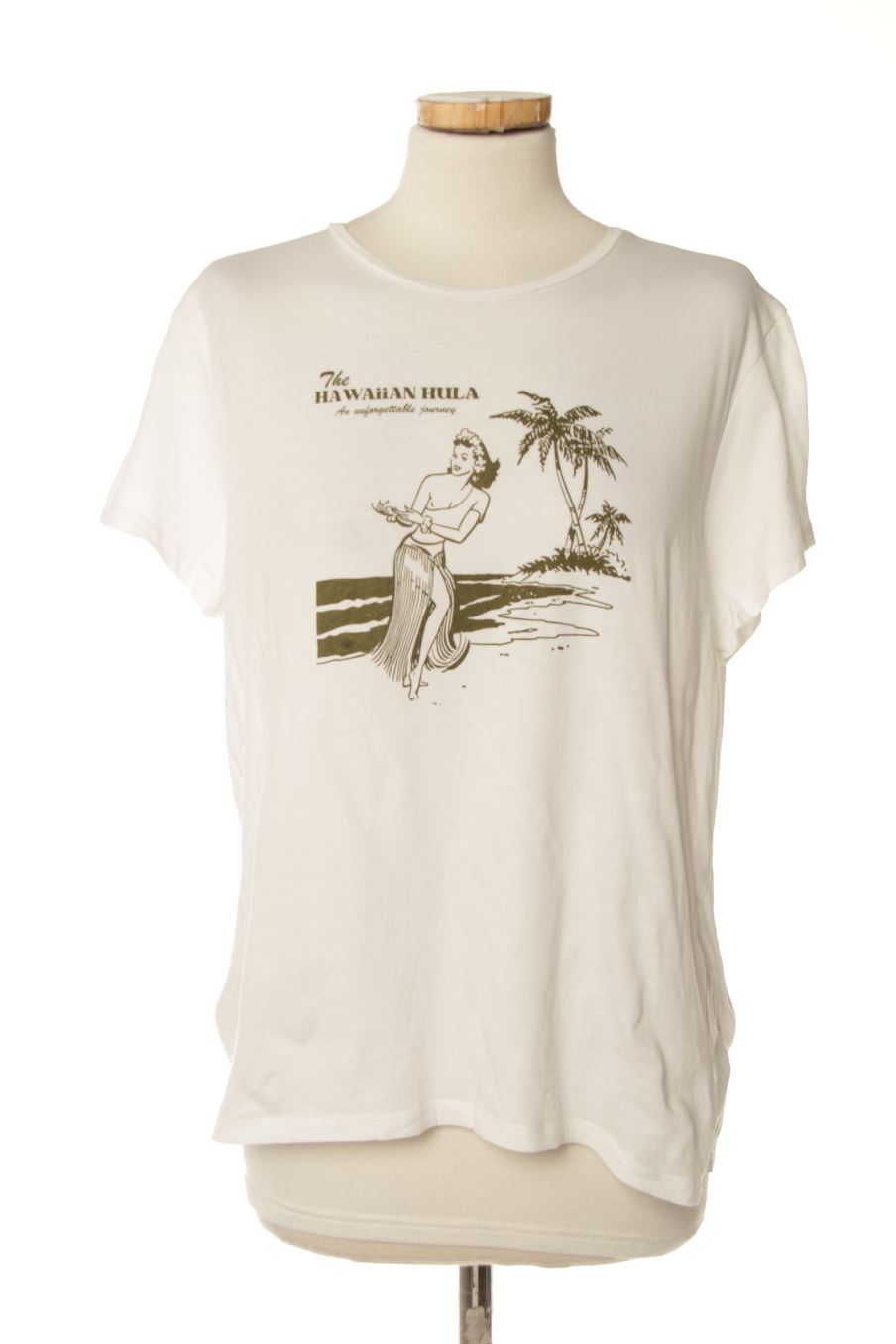 T-shirt Monoprix de la taille XL, de couleur blanc