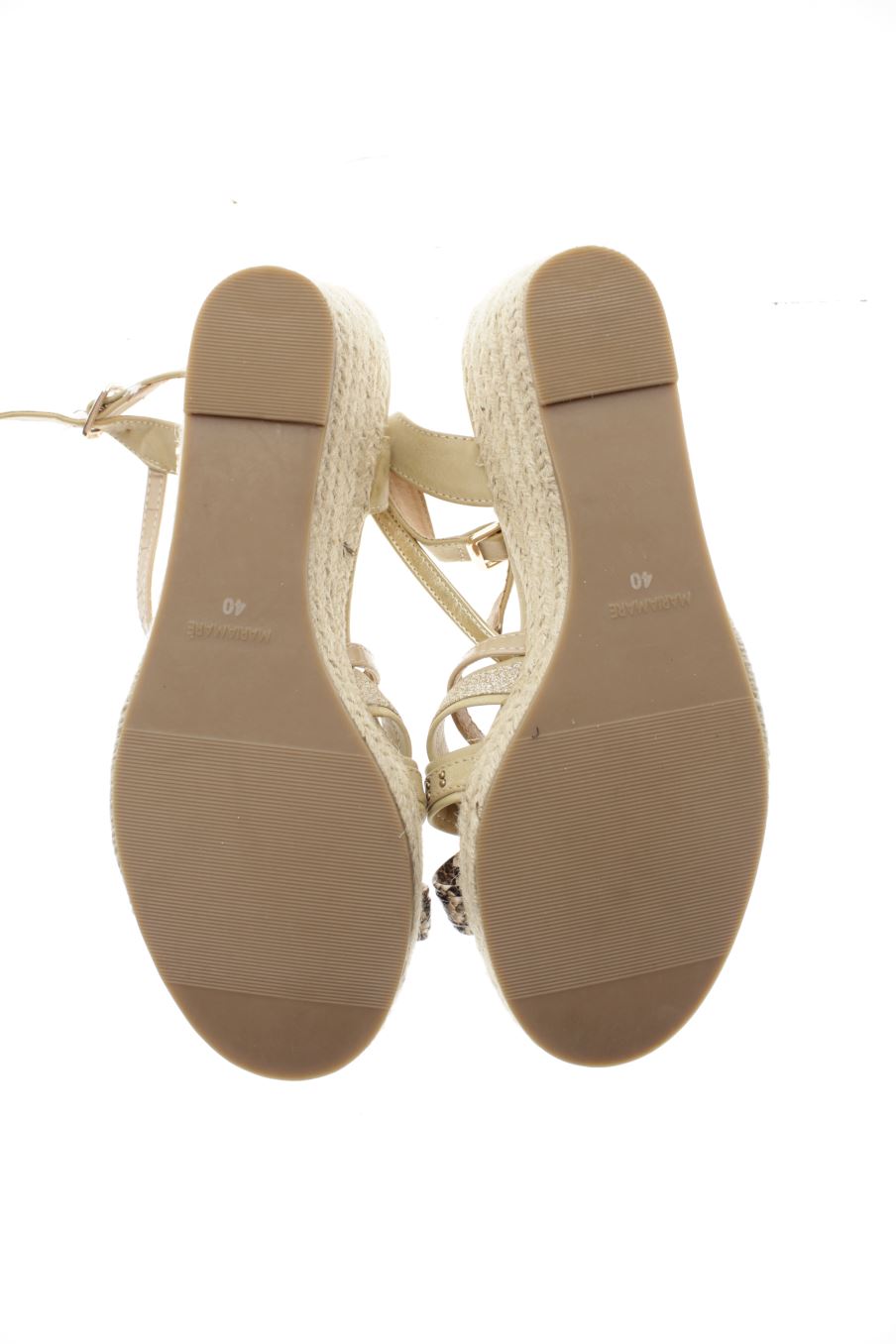 Plataformas de MariaMare de la talla 40, de color beige de