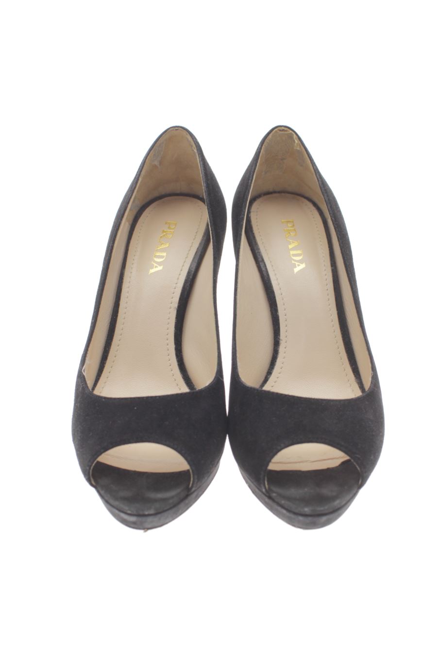 Zapatos de tacon de Prada de la talla 37, de color negro de