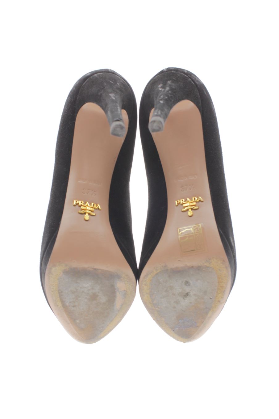 Zapatos de tacon de Prada de la talla 37, de color negro de