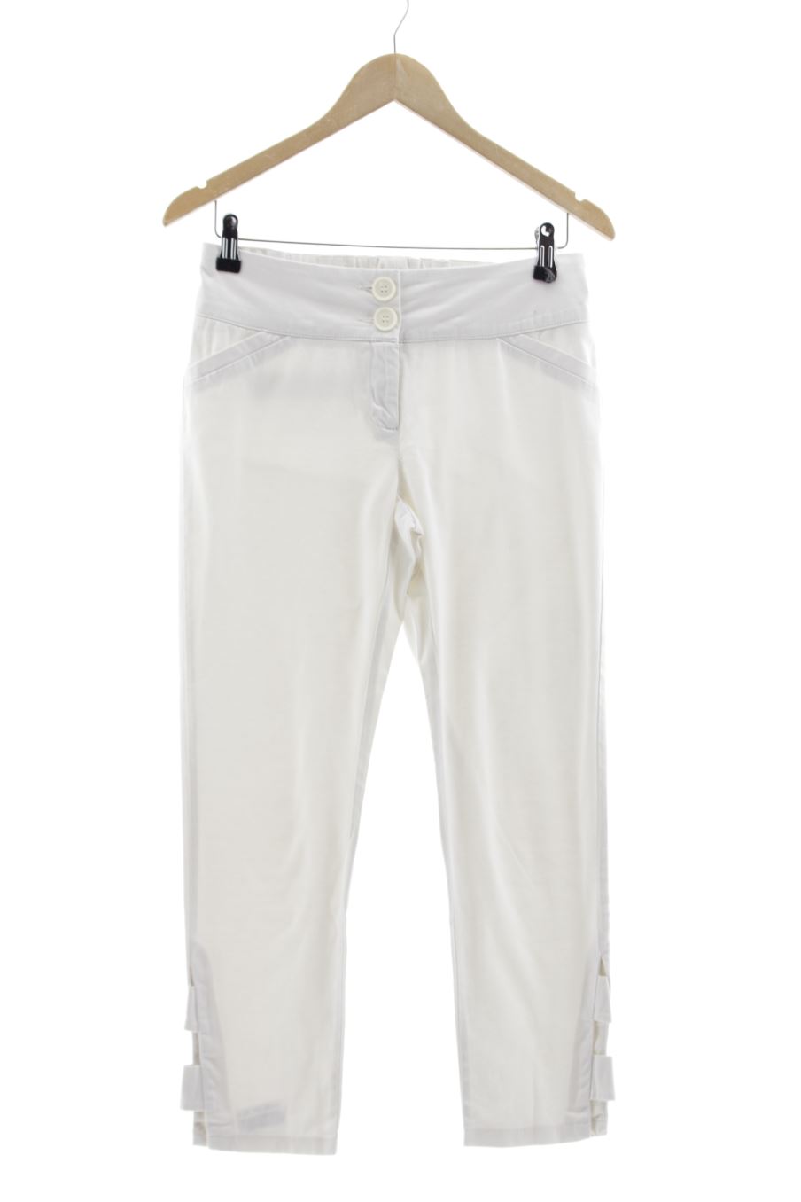 Pantalon Miss Captain de la taille 38, de couleur blanc