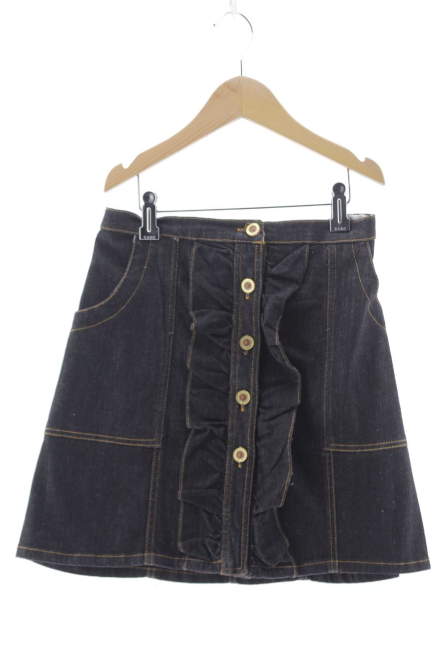Mit Etikett Nanos Aufwändiger Rock Größe 152 aus Denim