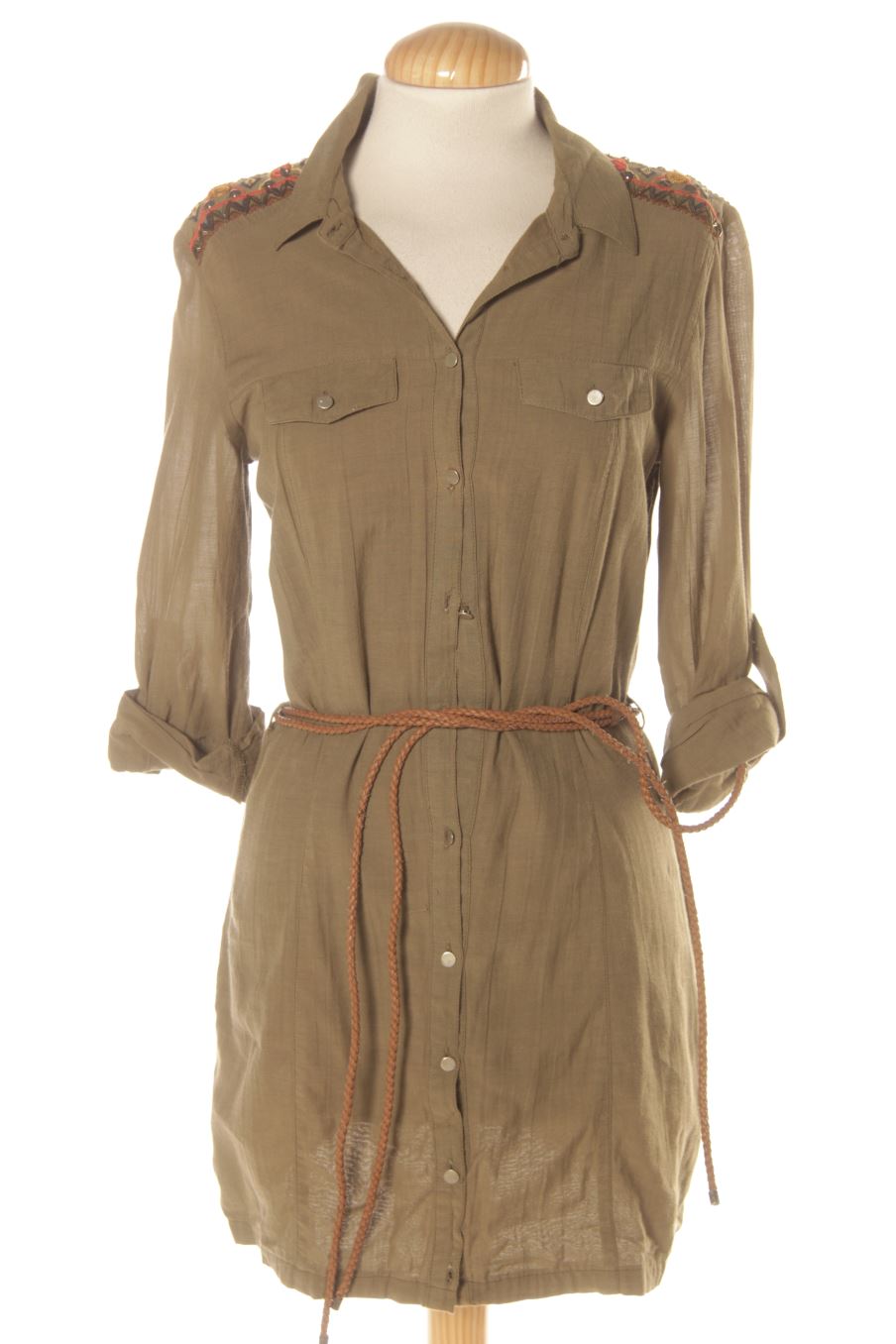 Robe casual Fórmula Joven de la taille 36, de couleur vert