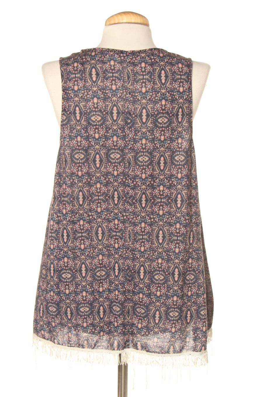 Chaleco de tela de PERCENTIL de la talla S, de color estampado