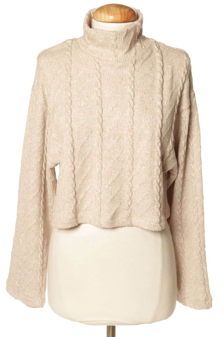 Pull Zara de la taille M, de couleur beige
