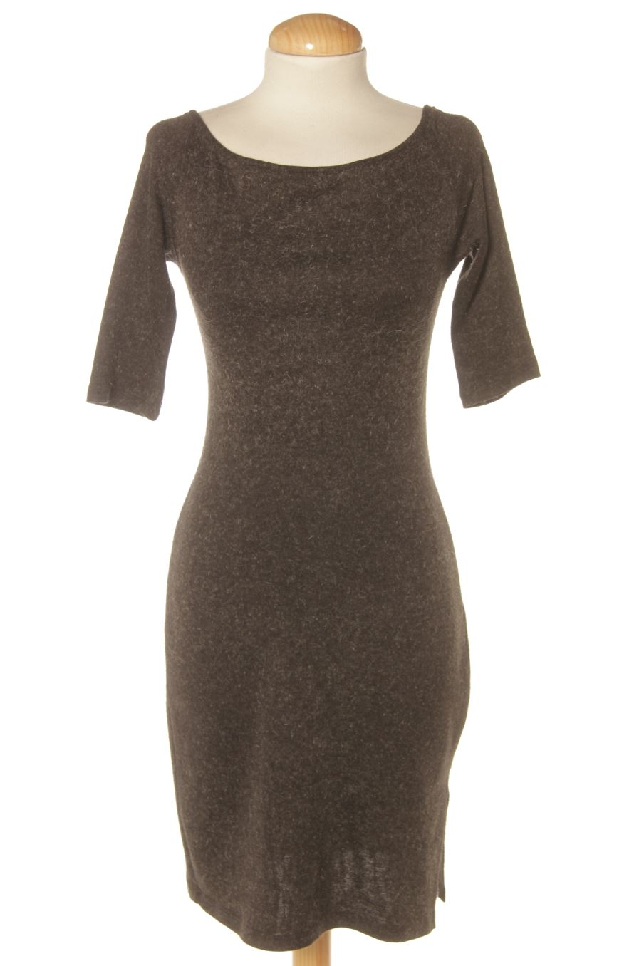 Vestido casual de RDS de la talla S, de color gris
