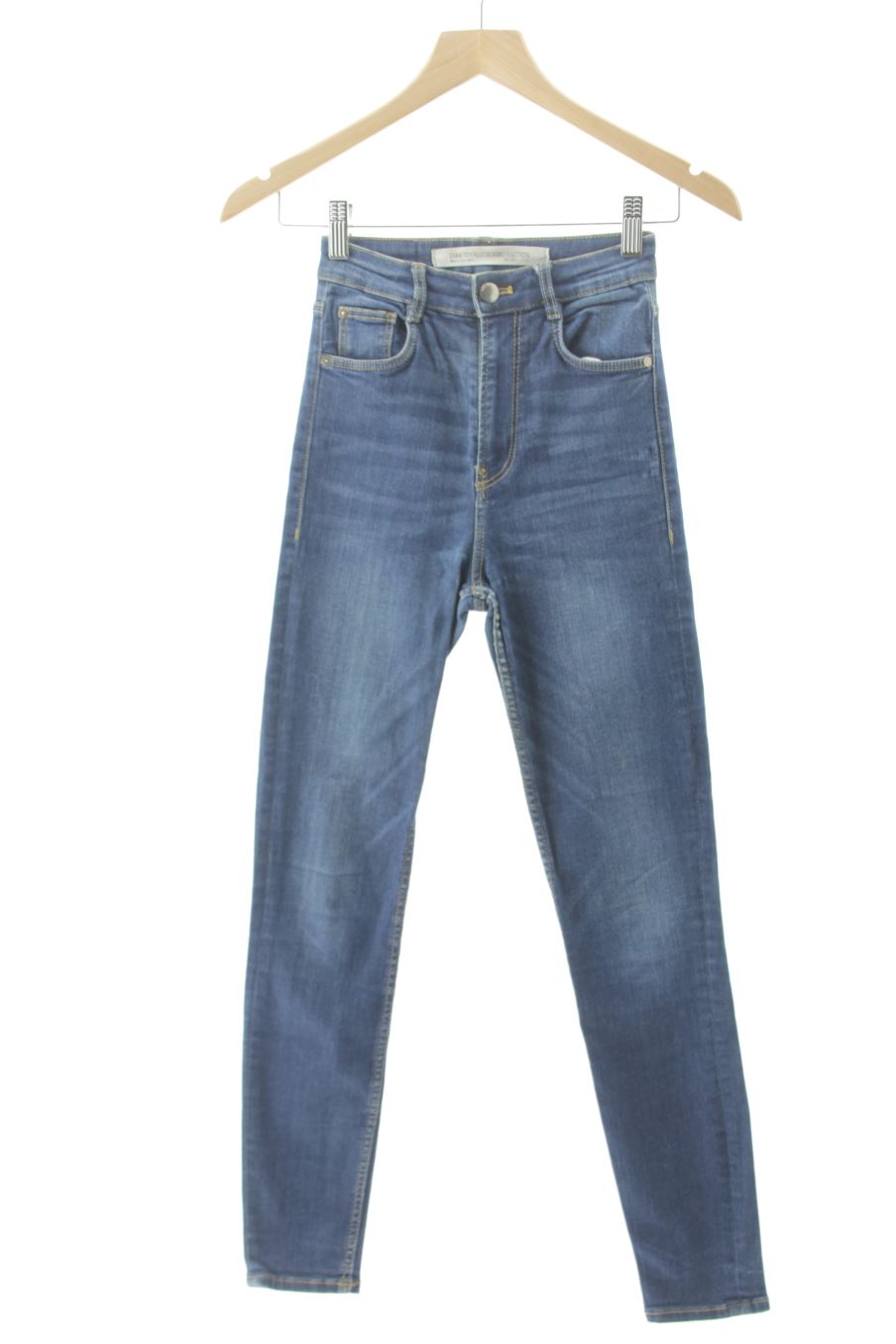 Vaquero de Zara de la talla 32, de color azul de ropa vaquera