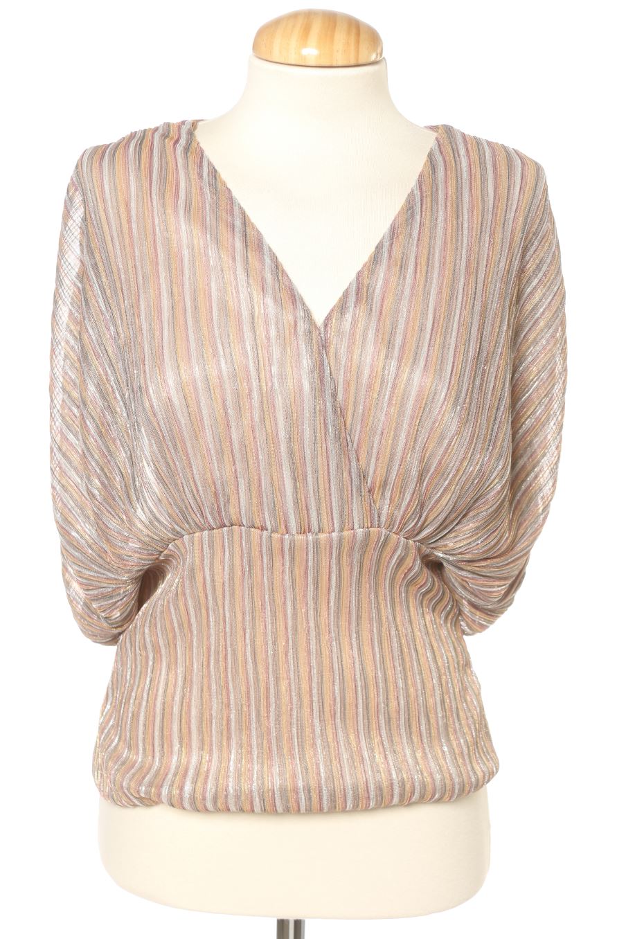 Blouse à manches courtes Naf Naf de la taille S, de couleur rayures