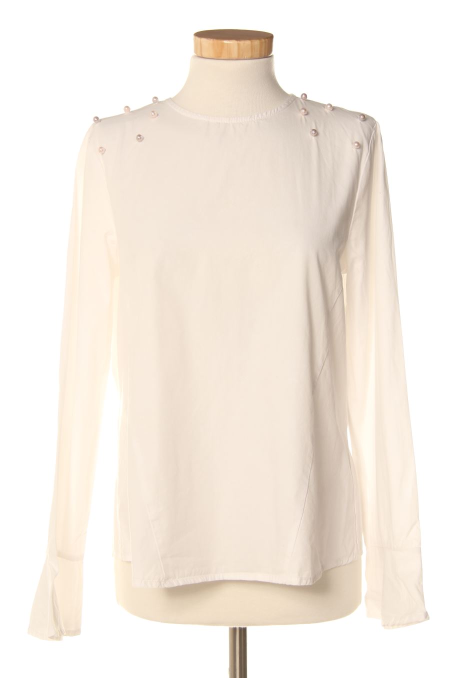Blouse à manches longues Fórmula Joven de la taille 38, de couleur blanc