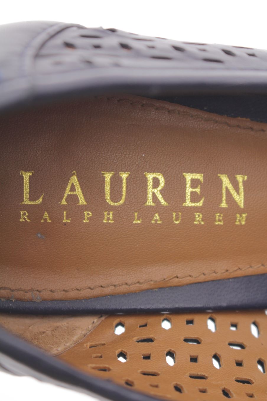 Zapatos de tacon de Ralph Lauren de la talla 39, de color azul marino de