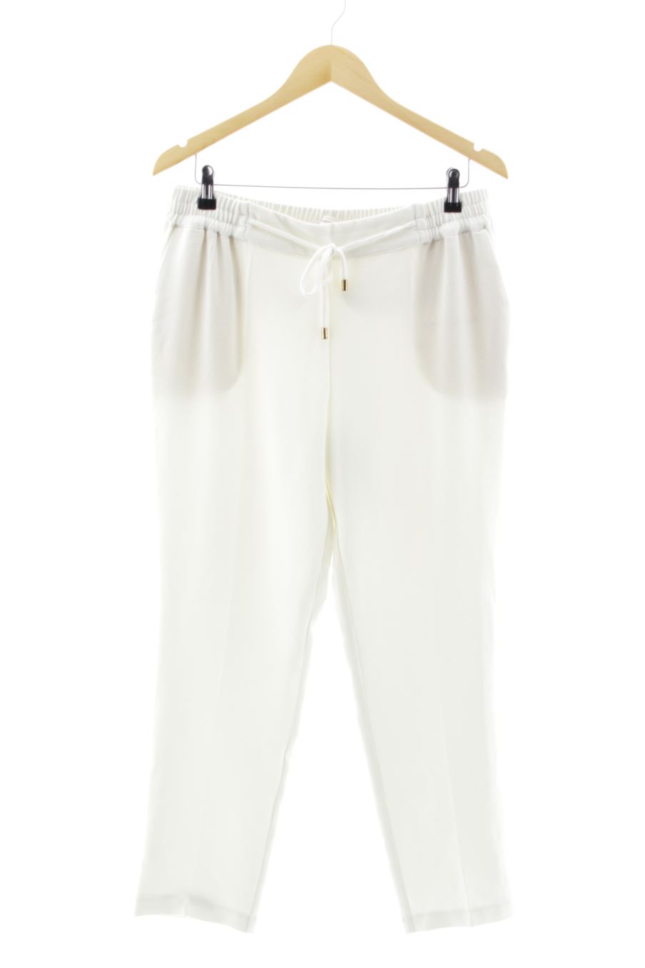 Pantalón Casual de Promod de la talla 42, de color blanco