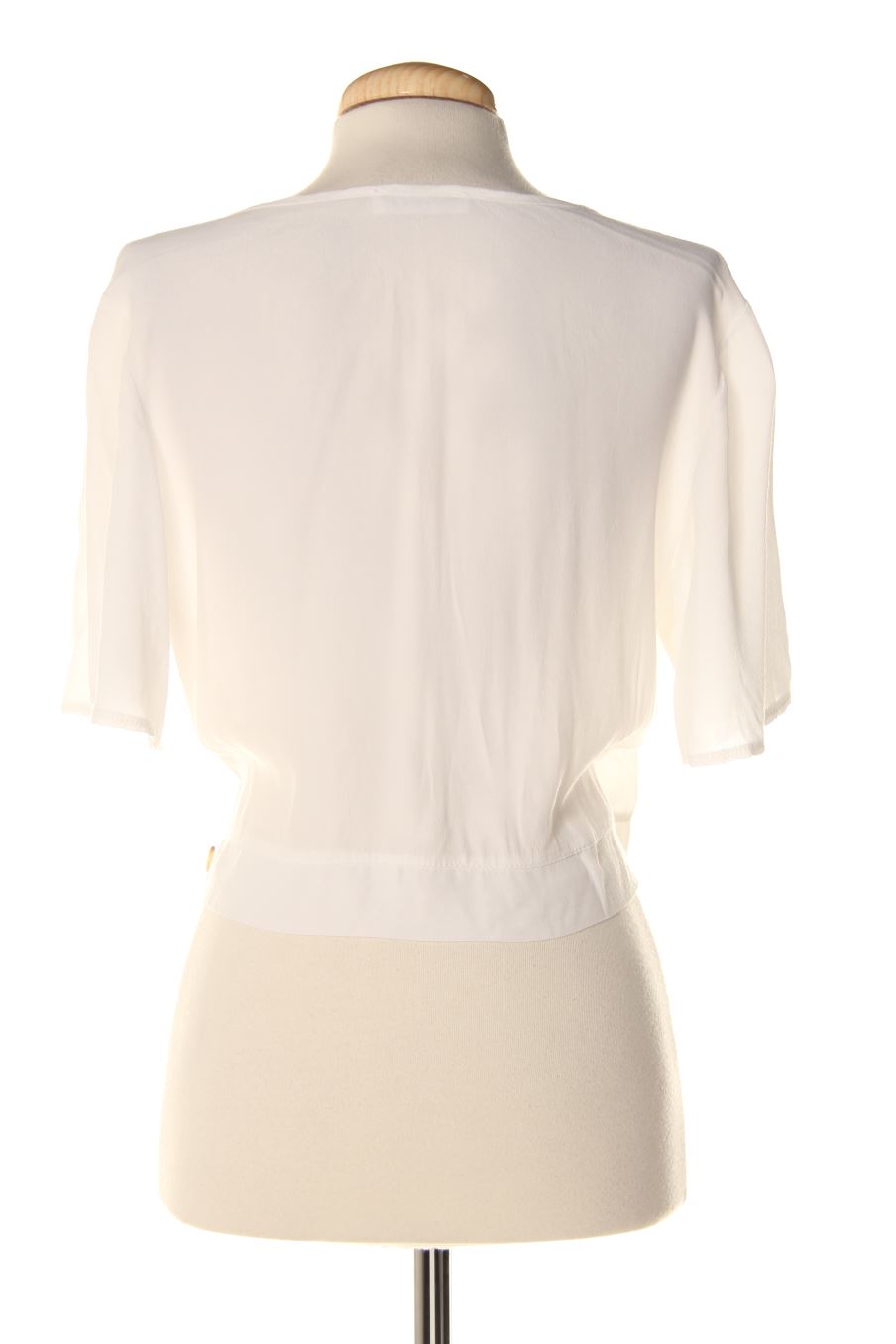 Blouse à manches courtes Brownie de la taille XS, de couleur blanc