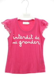 Maglietta 2 anni interdit de me gronder