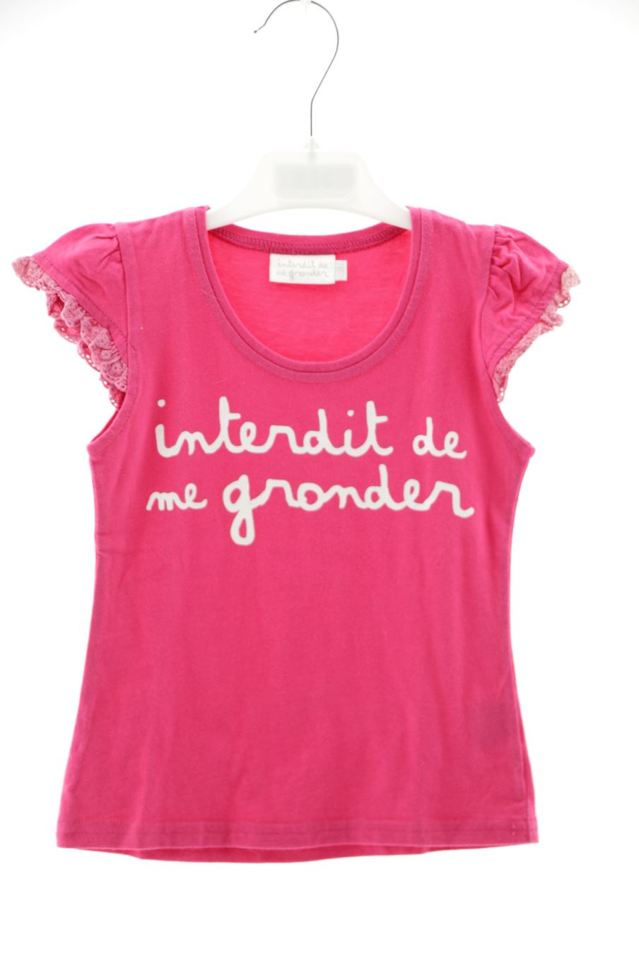T-shirt interdit de me gronder de la taille 2 ans de seconde main