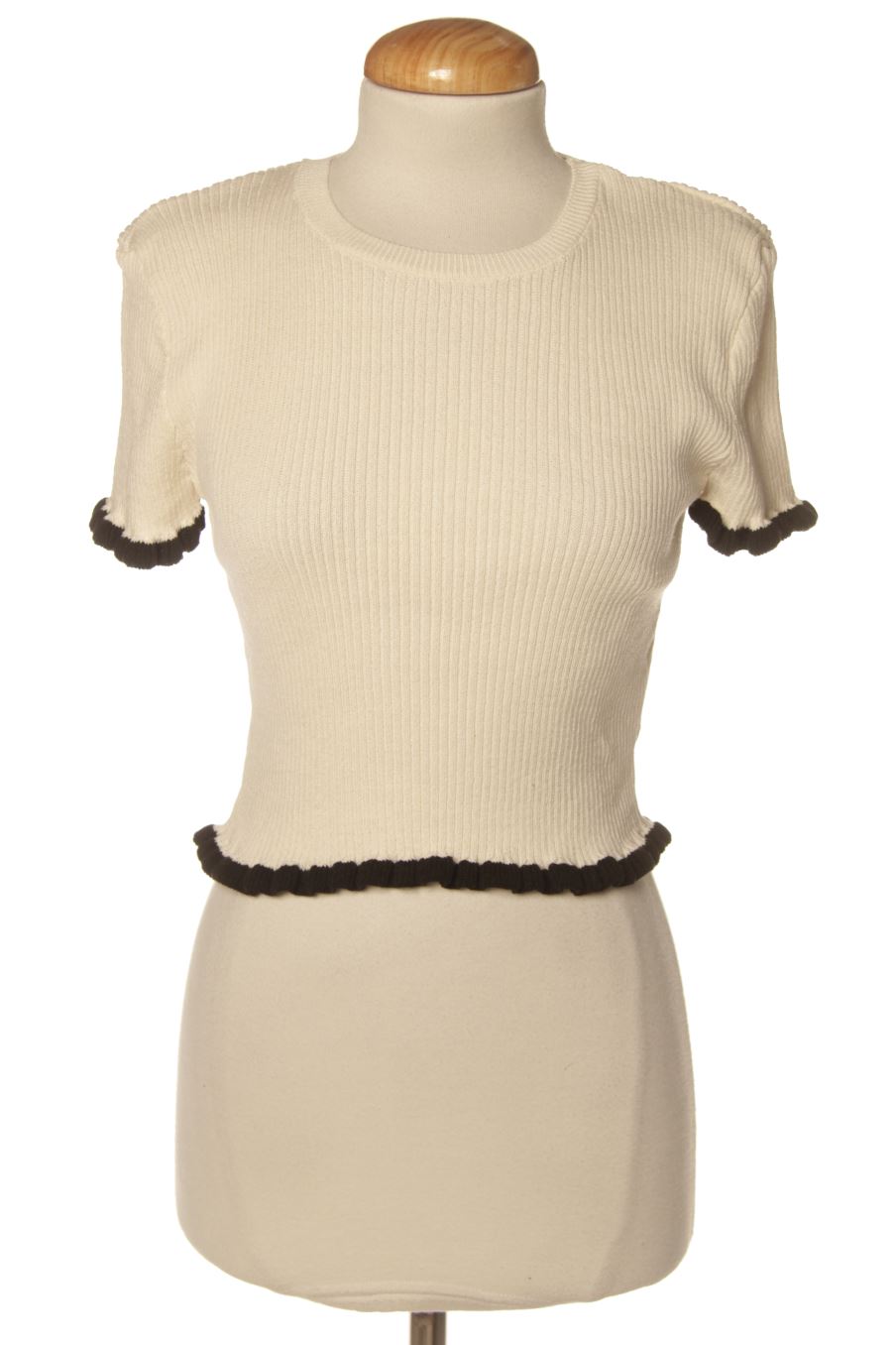 Pull Zara de la taille M, de couleur beige