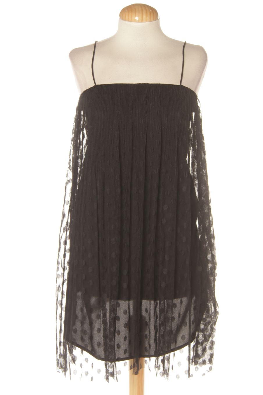 Robe casual Zara de la taille XS, de couleur noir