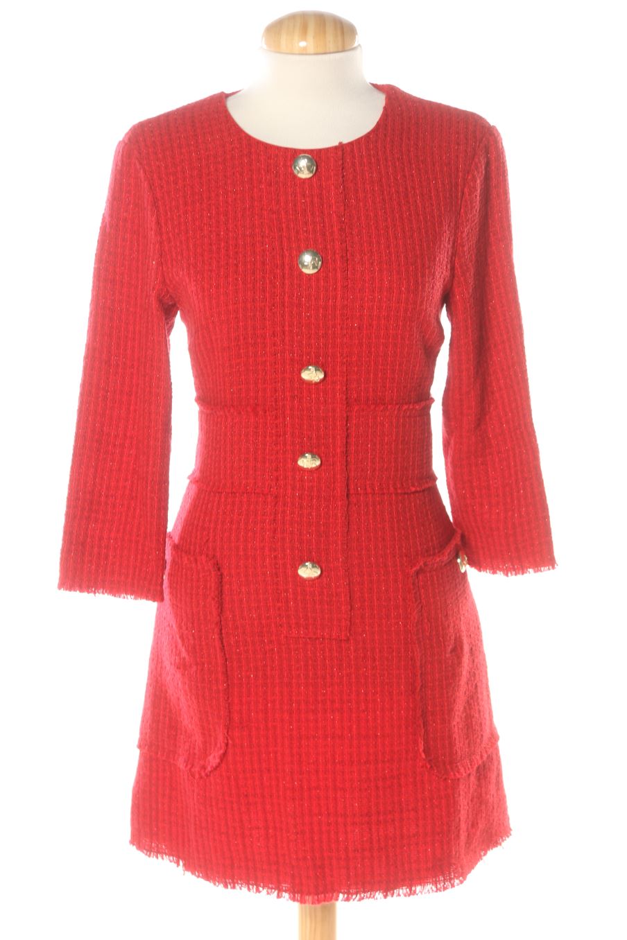 Robe Denny rose de la taille 40, de couleur rouge