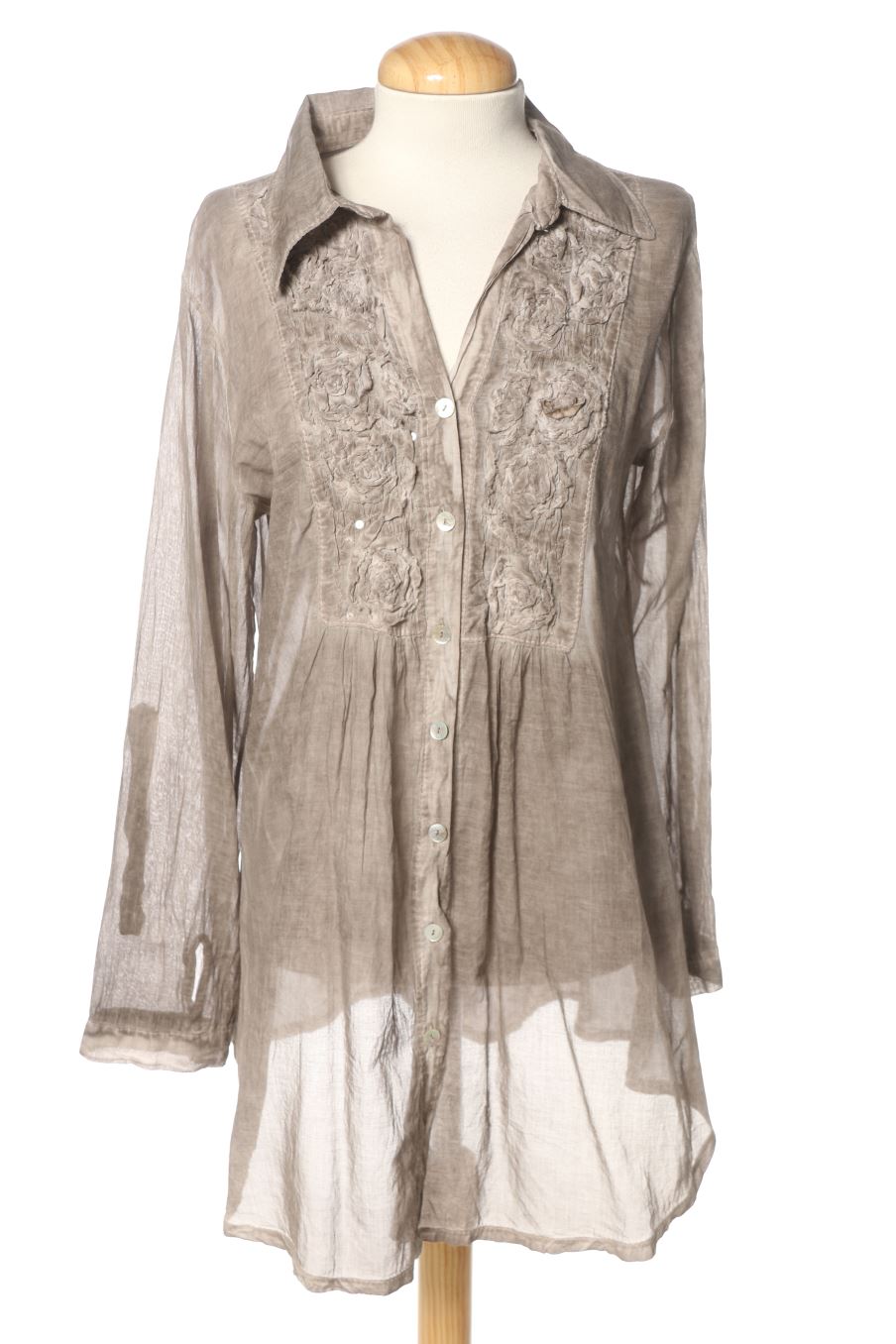 Chemise Made in italy de la taille M, de couleur gris