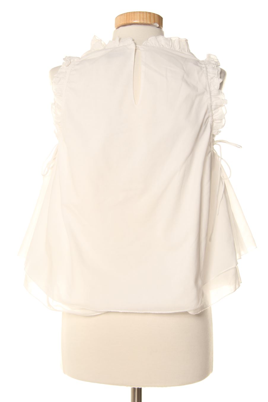 Top de Mango de la talla M, de color blanco
