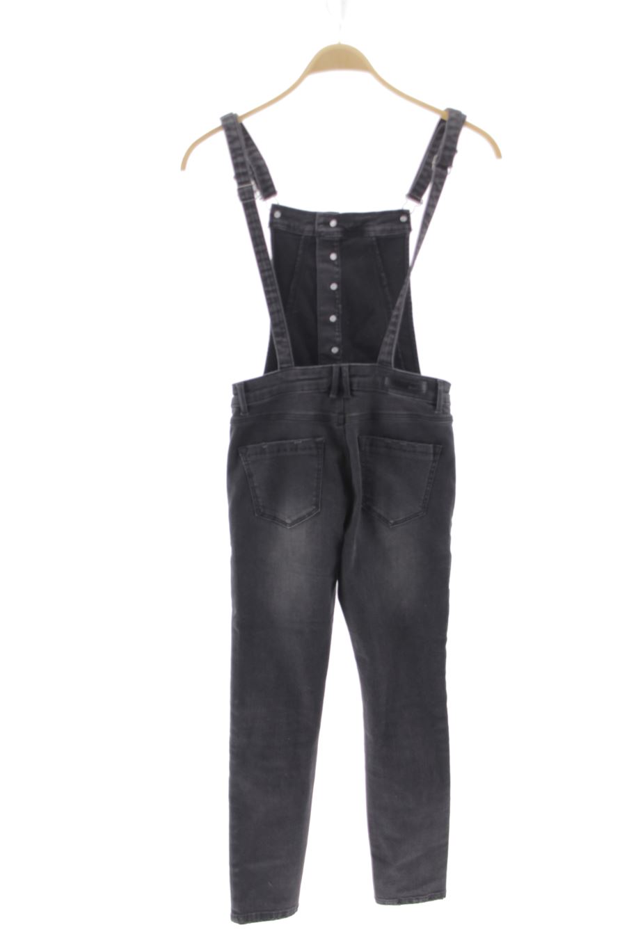 Monos de Stradivarius de la talla 38, de color negro de ropa vaquera