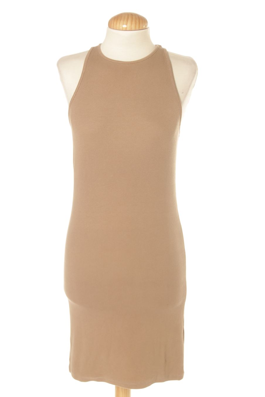 Vestito casual de H&M de la talla M, de color beige