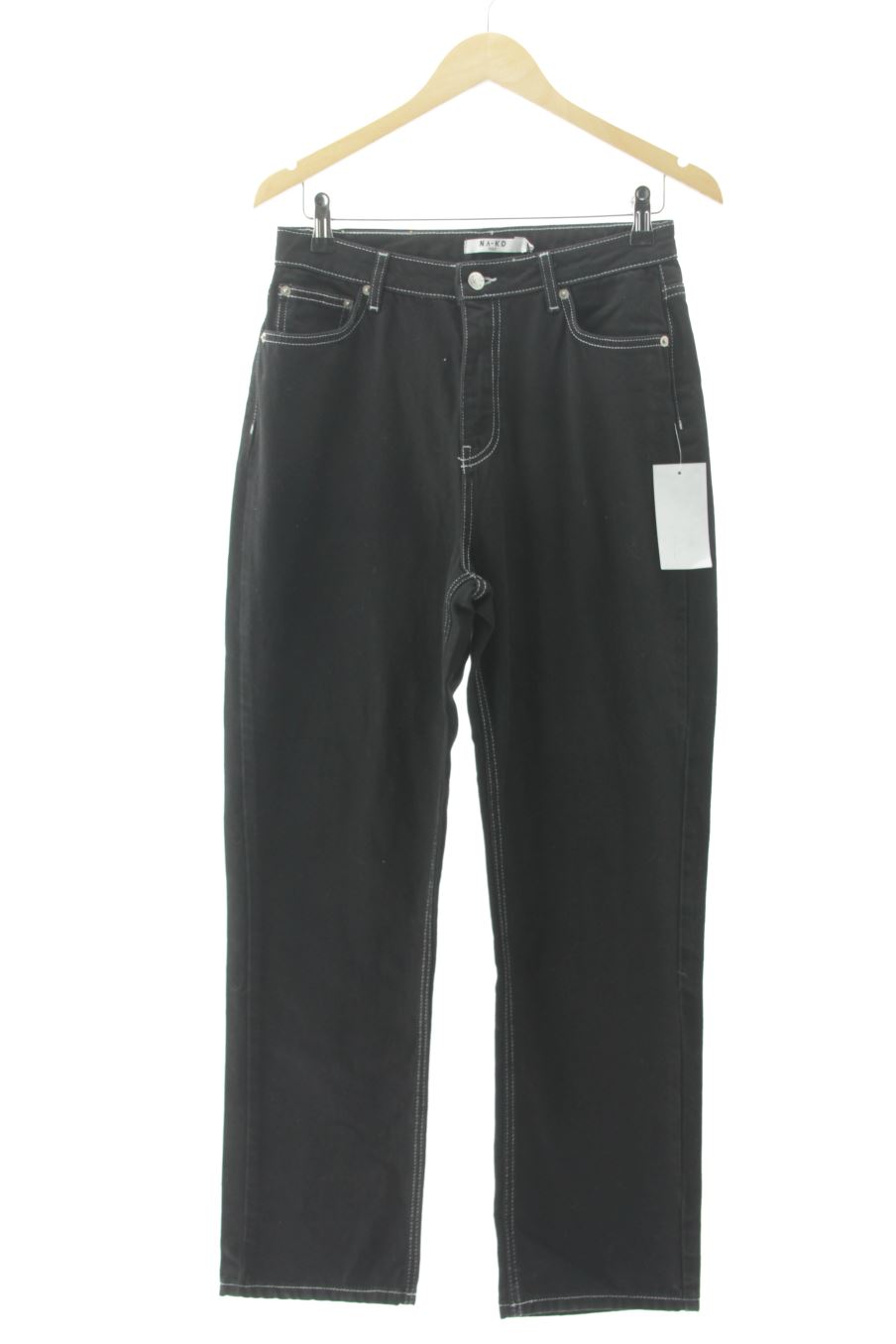 Jeans de NA-KD de la talla 38, de color nero