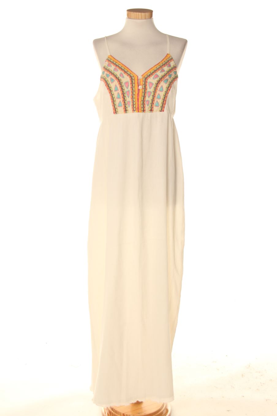 Robe casual Surkana de la taille M, de couleur blanc