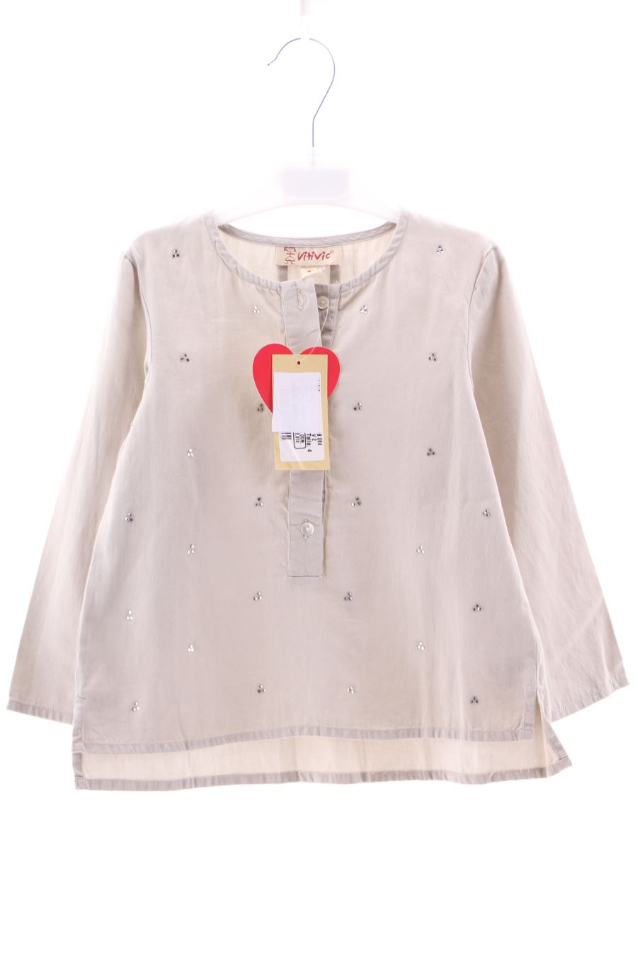 Blouse à manches longues Vitivic de la taille 4 ans avec une étiquette