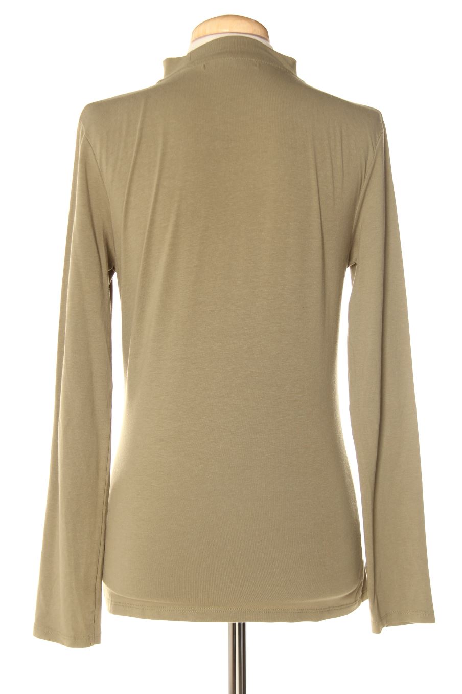 T-shirt à manches longues Pull & Bear de la taille L, de couleur vert