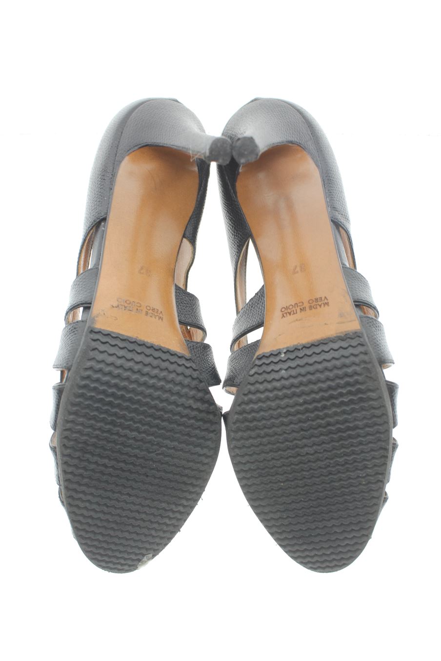 Sandalias tacon de Golden Goose de la talla 37, de color negro de