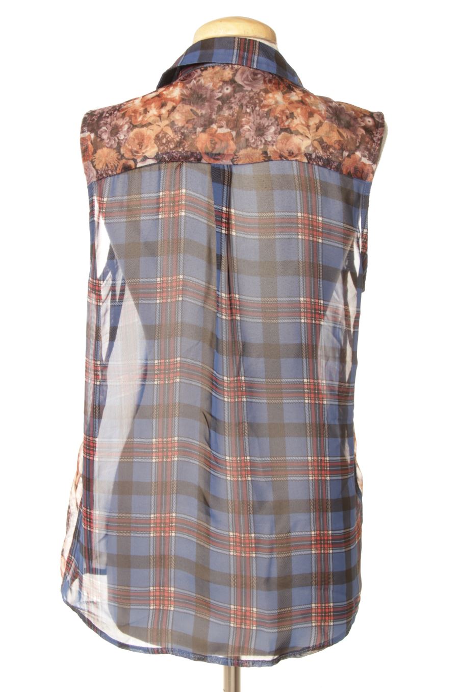 Ärmelloses Hemd von PERCENTIL Größe S, Farbe Kariert, für