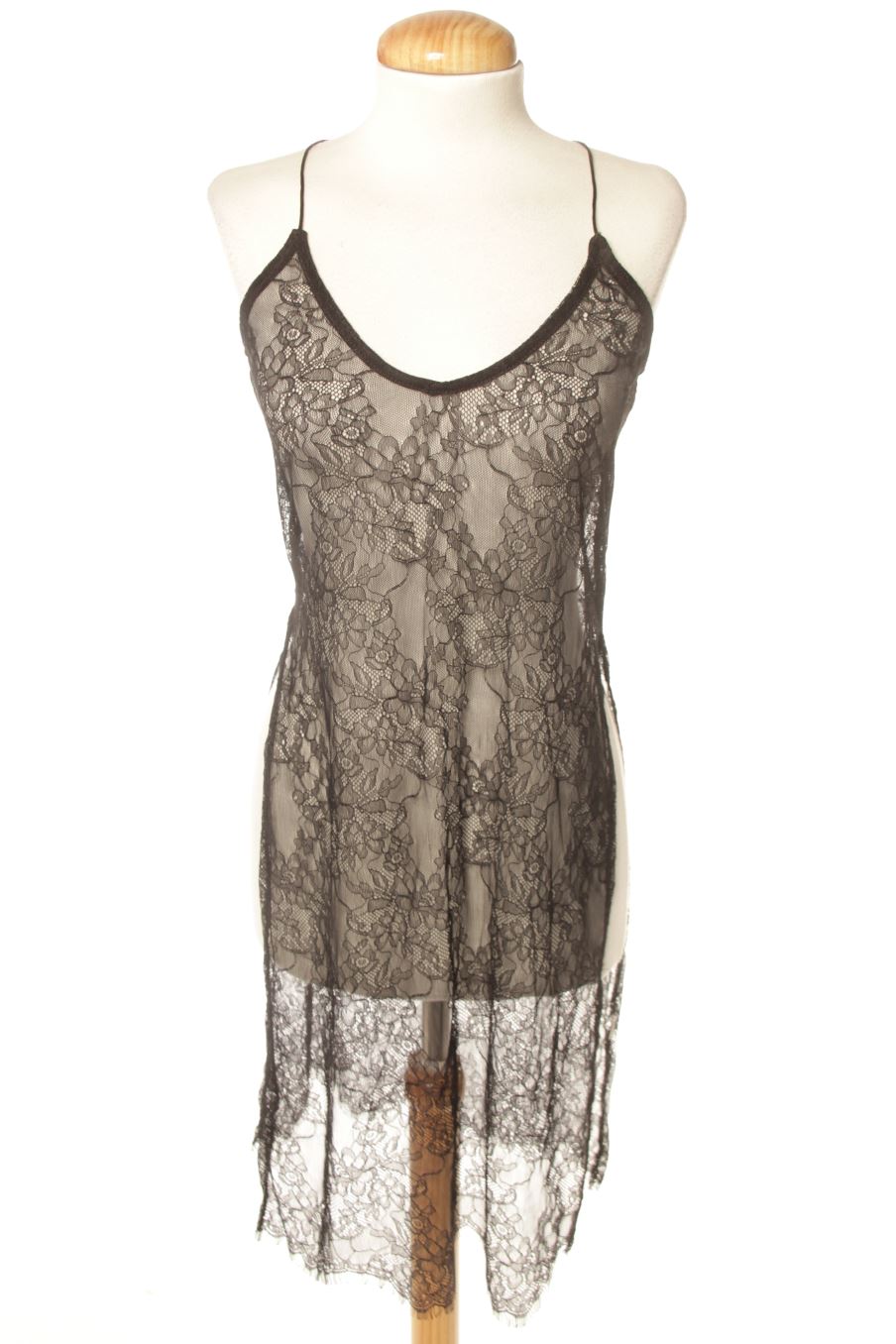 Vestido casual de Bershka de la talla XS, de color negro