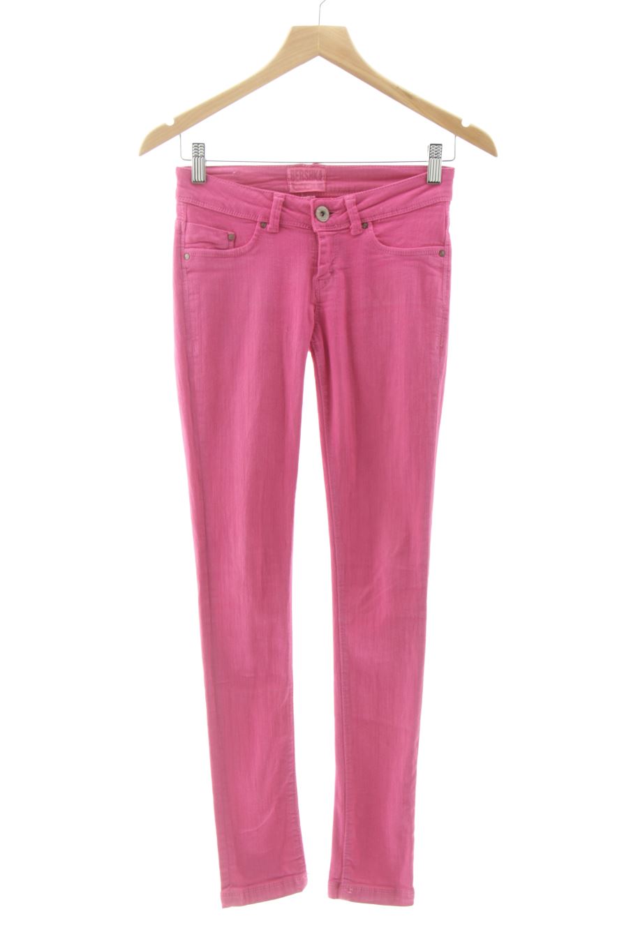 Jeans von Bershka Größe 34, Farbe Rosa, aus Jeanskleidung für