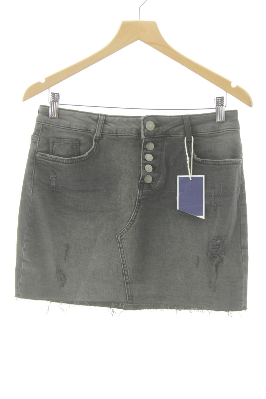 Jupe Zara de la taille M, de couleur noir de denim