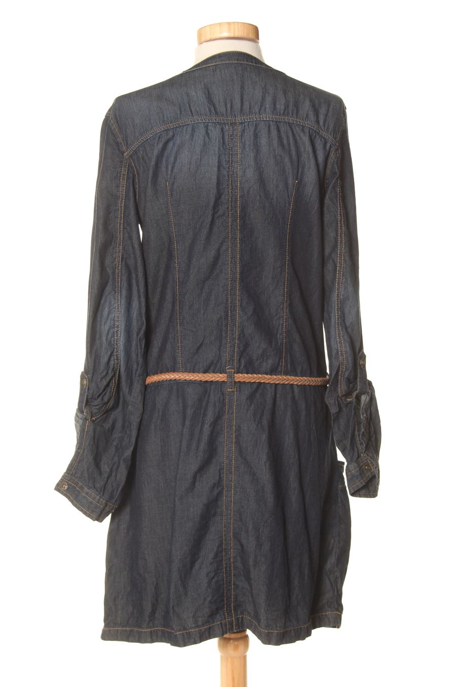 Einfaches Kleid von Gémo Größe 40, Farbe Marineblau, aus Jeanskleidung für